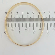 Load image into Gallery viewer, Ladies Solid Yellow Gold 10k (417, 10K) MHJ Oval High Quality Smooth Band Bangle
