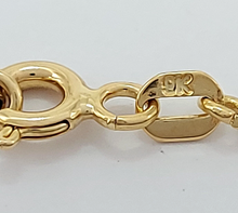 Load image into Gallery viewer, Ladies Yellow Gold 9ct (375,9K) Unique Diamante Flower Chain Necklace
