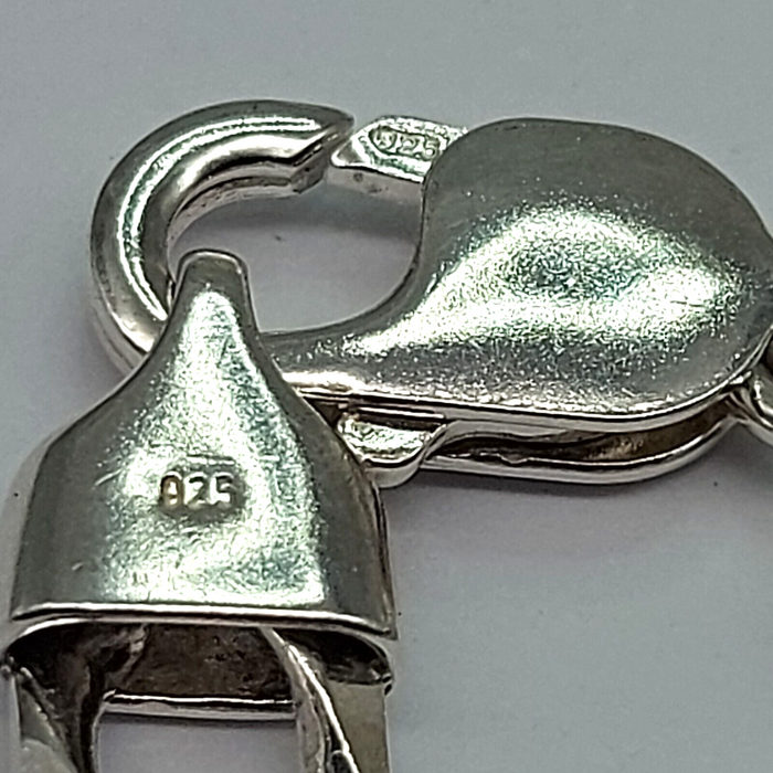 Unisex Sterling Silver (925) Solid High Quality Curb Chain Necklace