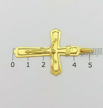 Load image into Gallery viewer, Ladies Pendant 9ct (375, 9K) Yellow Gold Crucifix Pendant

