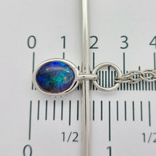 Load image into Gallery viewer, Ladies Necklace 925 Silver Anchor Chain with Opal Arrow Pendant Necklace
