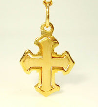 Load image into Gallery viewer, Unisex Pendant 14ct (585, 14K) Yellow Gold Large Cross Pendant
