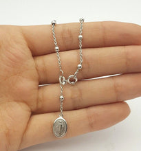 Load image into Gallery viewer, Ladies Bracelet 18ct (750, 18K) White Gold Rosary Bead Bracelet
