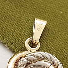 Load image into Gallery viewer, Ladies Jewellery Set 9ct Tri-Tone Gold Two Piece Pendant &amp; Earrings Set
