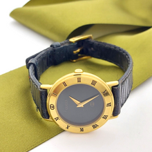 Load image into Gallery viewer, Gucci 3000L Quartz Ladies Watch 25mm Yellow Gold Crocodile Skin Watch
