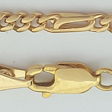 Load image into Gallery viewer, Ladies 9ct (375, 9K) High Quality Yellow Gold Figaro Minimalist Chain Necklace
