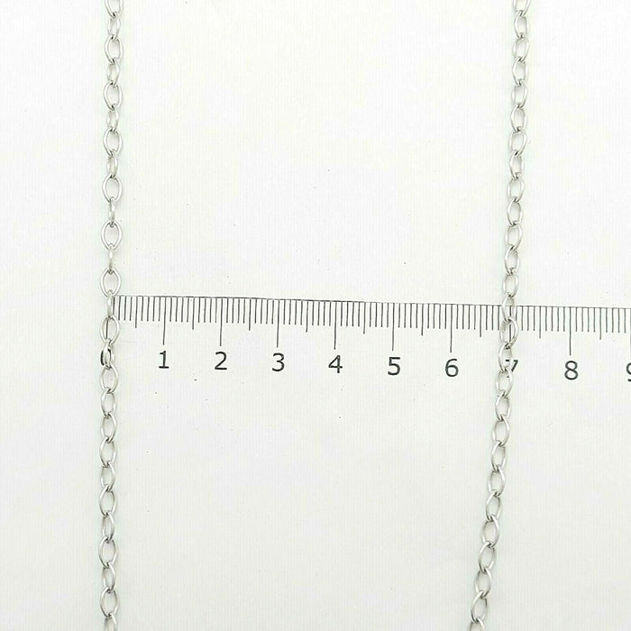 Ladies Necklace Sterling Silver 925 Curb Chain with Opal Arrow Pendant Necklace