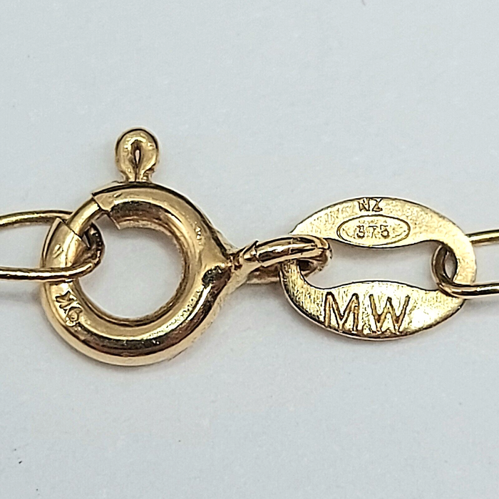 Ladies Necklace Yellow Gold 9ct (375,9K) Rare Natural Citrine & Amethyst Pendant