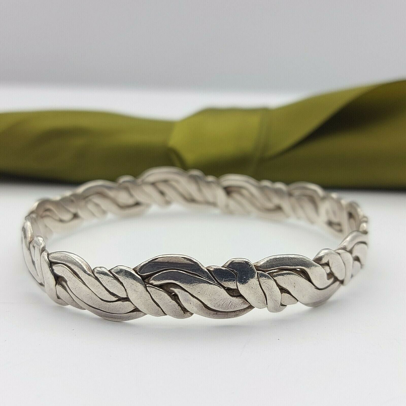 925 Sterling Silver Unique Patterned Bangle