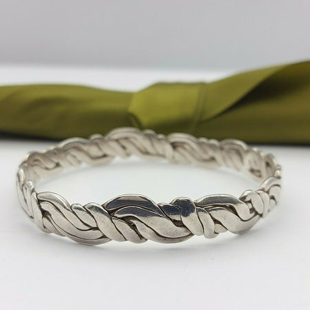 925 Sterling Silver Unique Patterned Bangle