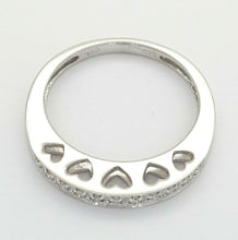 Load image into Gallery viewer, Ladies Ring 14ct (585, 14K) White Gold Natural (0.11ct) Diamond Heart Ring
