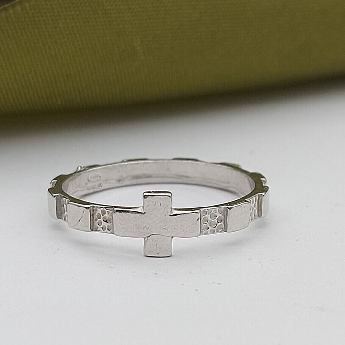 Unisex Ring Silver (925) Silver Cross Dress Ring