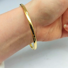 Load image into Gallery viewer, Ladies Yellow Gold 9ct (375, 9K) High Quality Handmade Smooth Bangle
