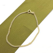 Load image into Gallery viewer, Ladies 14ct (585, 14K) Real Yellow Gold Curb Link Chain Bracelet
