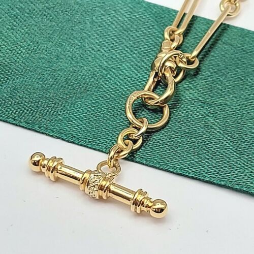 Ladies Yellow Gold 9ct (375, 9K) High Quality T-Bar Fancy Link Diamond Bracelet
