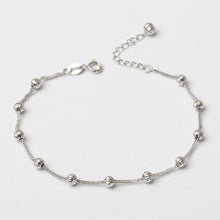 Load image into Gallery viewer, Ladies Bracelet 18ct (750, 18K) White Gold Rosary Bead Bracelet
