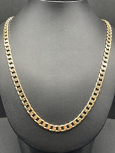 Load image into Gallery viewer, Ladies Yellow Gold 10ct (417, 10K) MHJ Solid Curb Link Chain Necklace
