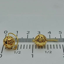 Load image into Gallery viewer, Ladies Earrings 9ct (375, 9K) Yellow Gold Ball Dangle Earrings
