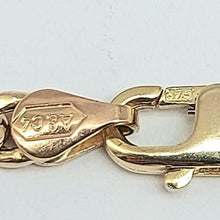 Load image into Gallery viewer, Ladies Yellow Gold 9ct (375,9K) Rare Antique Figaro Chain Pinched T-bar Necklace
