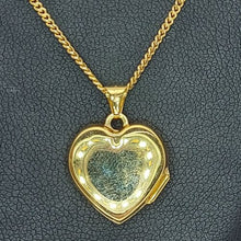 Load image into Gallery viewer, Ladies MHJ Necklace 10ct (417,10K) Yellow Gold Diamante Heart Pendant Necklace
