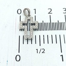 Load image into Gallery viewer, Ladies White Gold 18ct(750,18K) Natural (0.15ct) Diamond Religious Cross Pendant
