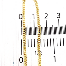 Load image into Gallery viewer, Ladies 14ct (585, 14K) Real Yellow Gold Curb Link Chain Bracelet
