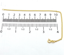 Load image into Gallery viewer, Ladies 14ct (585, 14K) Real Yellow Gold Curb Link Chain Bracelet
