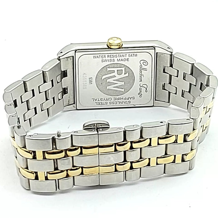 Unisex Raymond Weil Tango 5381 Two-Tone Gold Plated Stainless Steel Watch