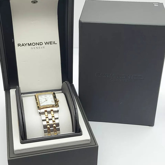 Unisex Raymond Weil Tango 5381 Two-Tone Gold Plated Stainless Steel Watch
