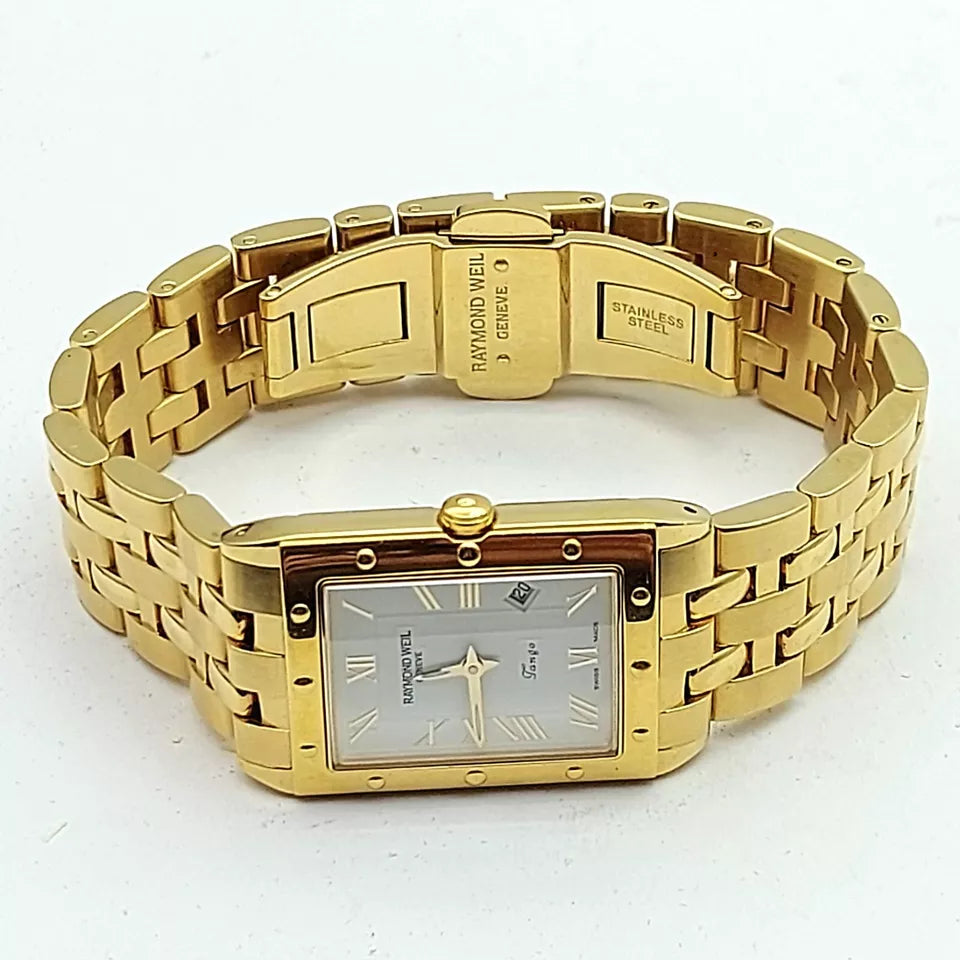 Ladies Raymond Weil Tango 5981 Gold Plated Stainless Steel Watch