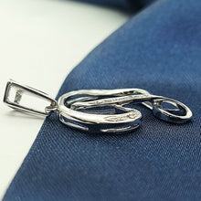 Load image into Gallery viewer, Ladies White Gold 18ct (750, 18k) High Quality Natural Diamonds &#39;D&#39; Pendant
